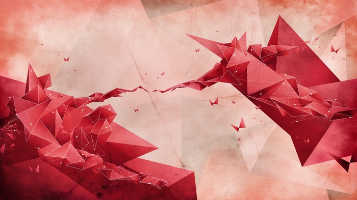The Creation of Adam abstract geometric art