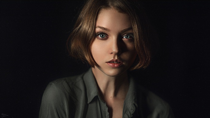 Portrait of Olya Pushkina by Georgy Chernyadyev