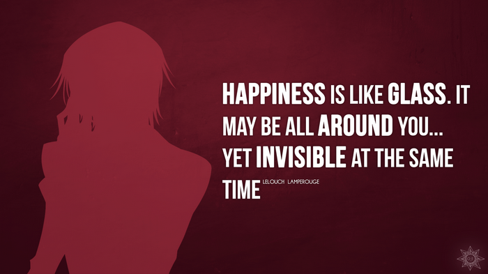 Lelouch Lamperouge quote about happiness