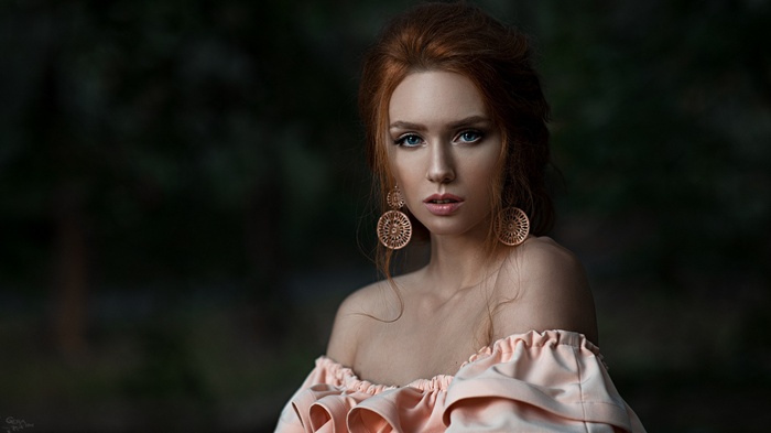 Georgy Chernyadyev's portrait of a redhead woman