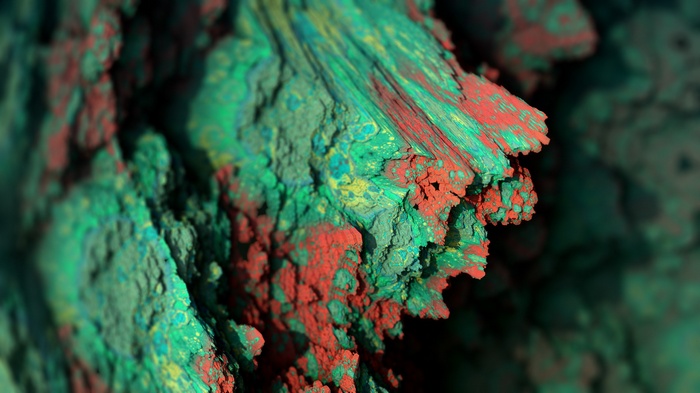 Abstract CGI Mineral Texture with Depth of Field