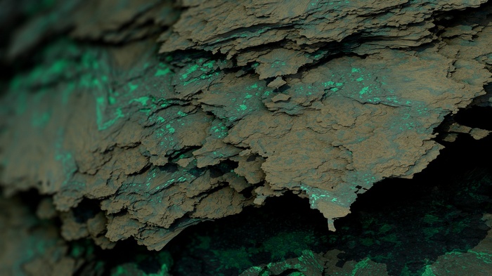 Procedural Minerals Render Artwork CGI Digital Art