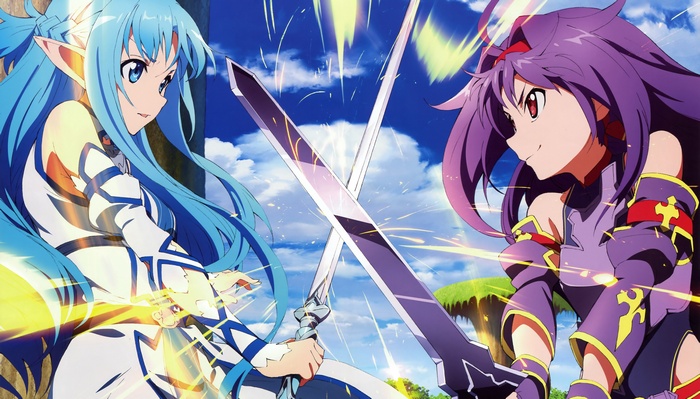 Yuuki Asuna and Konno Yuuki from Sword Art Online