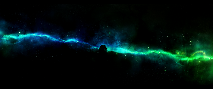 The Horsehead Nebula in deep space
