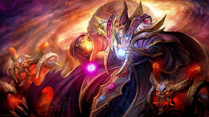 Invoker and demons in Dota 2