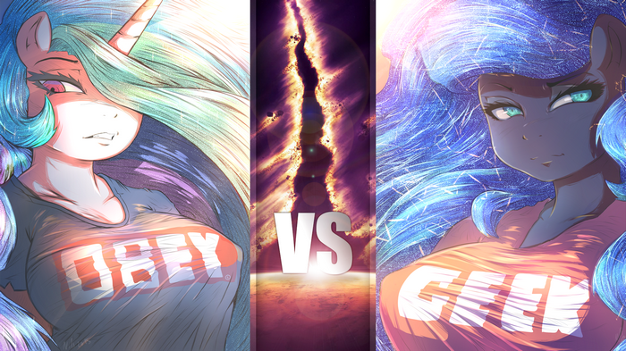 Princess Celestia vs Princess Luna My Little Pony