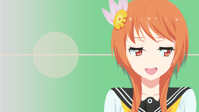 Marika Tachibana from Nisekoi with a flower in her hair