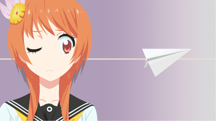 Tachibana Marika with a paper airplane