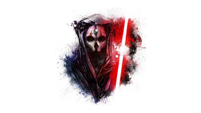 Darth Nihilus with Red Lightsaber