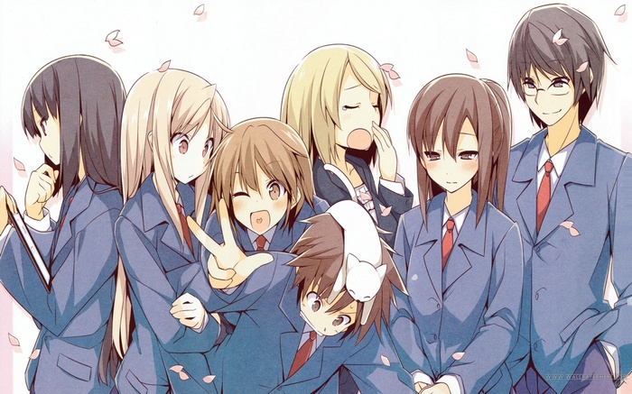 Sakurasou no Pet na Kanojo Characters Posing