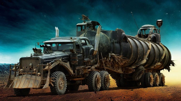 Truck, movies, skull, Mad Max: Fury Road, Mad Max, car