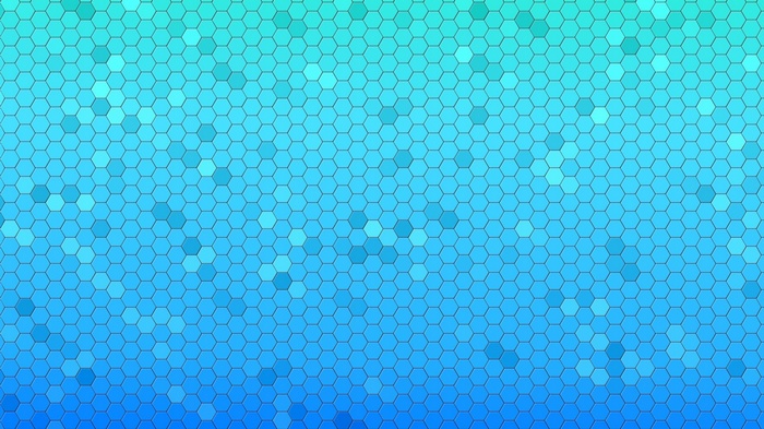 Blue and teal hexagonal pattern