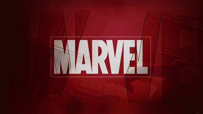 Marvel Logo with Red Background