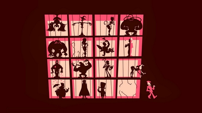 DC Comics Villains Silhouettes in a Grid