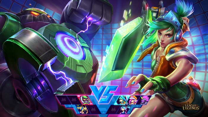 League of Legends Arcade Riven and Blitzcrank