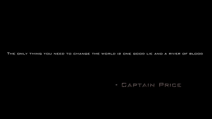 Captain Price quote from Call of Duty