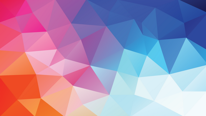 Geometric pattern with gradient colors