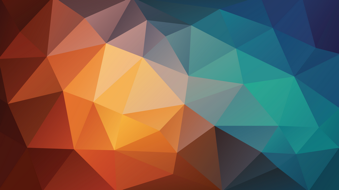 Low Poly Geometric Pattern with Gradient Colors