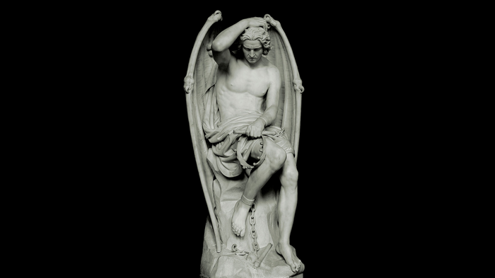 Lucifer sculpture by Guillaume Geefs