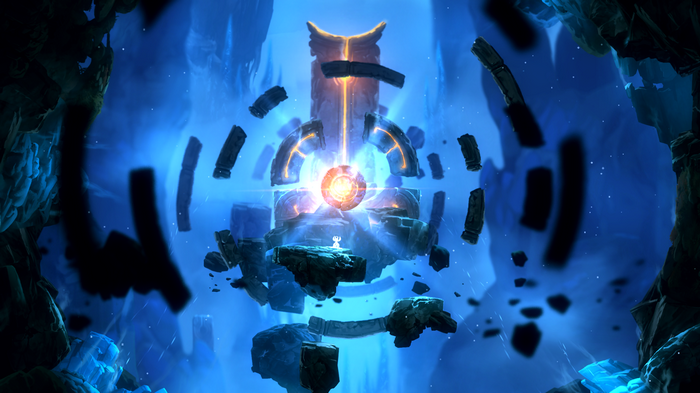 Ori and the Blind Forest: Glowing Orb and Floating Islands