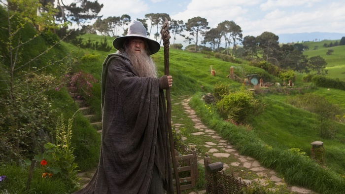 Gandalf the Grey in The Shire