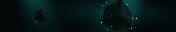 Abstract geometric shapes with nodes and lines