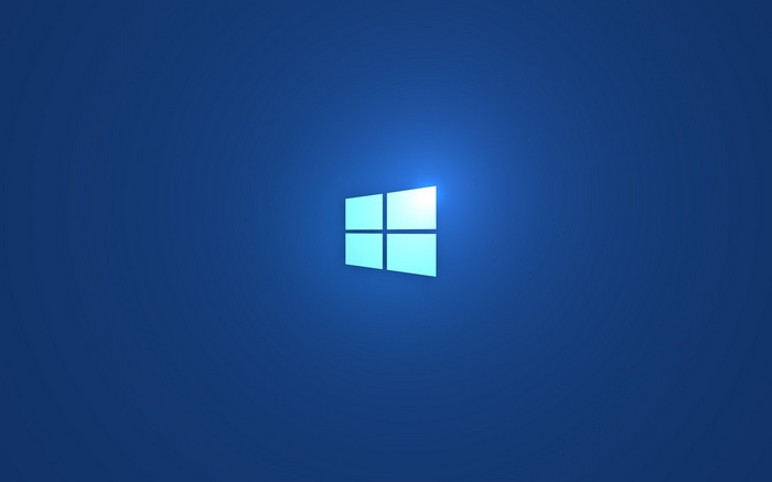 Windows 8 Logo on Blue Background