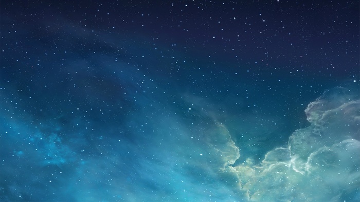 Starry night sky with clouds