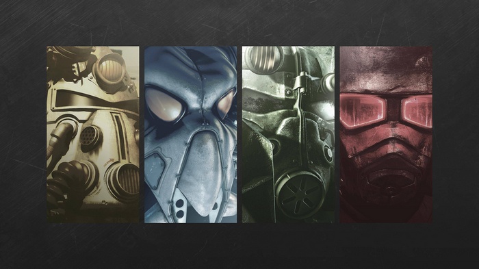 Fallout Power Armor Helmets Collage
