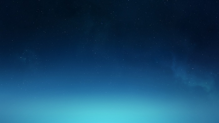 Calm night sky with stars