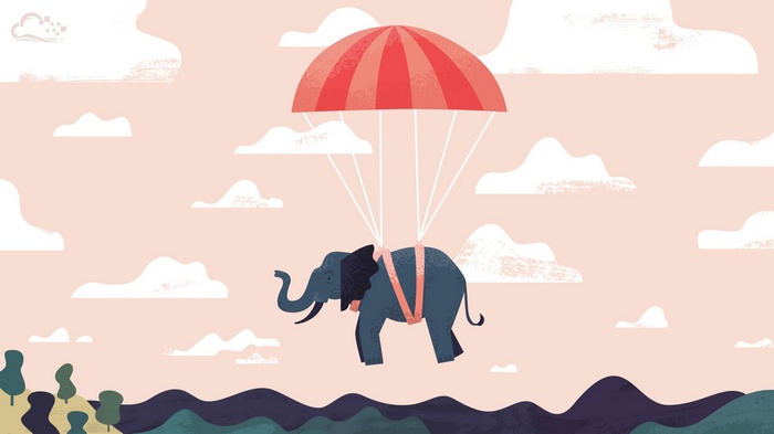 Elephant Parachuting with DigitalOcean Clouds
