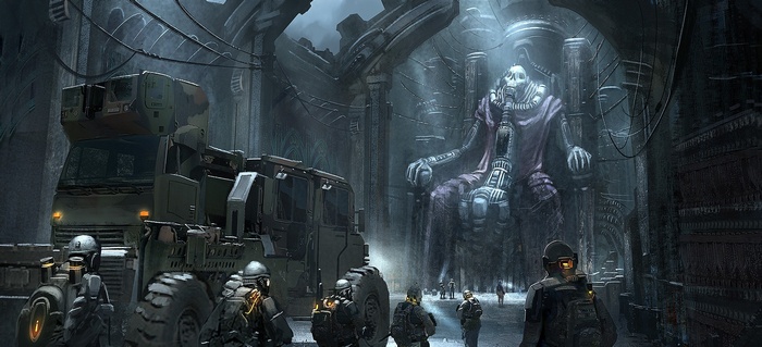 Science fiction artwork by Luis Esteves