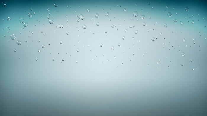 Abstract blue background with water drops