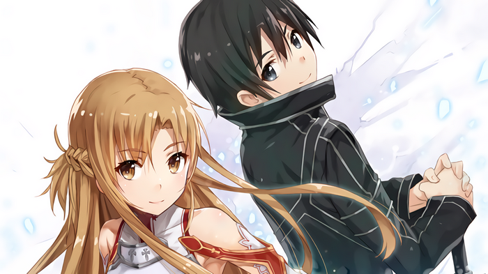 Kirigaya Kazuto and Yuuki Asuna from Sword Art Online