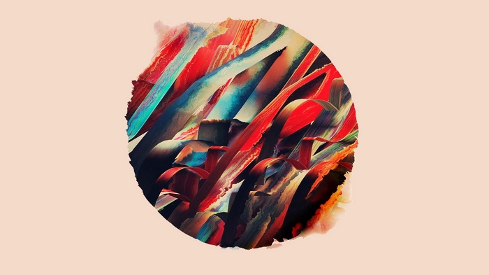 Abstract colorful artwork by Hampus Olsson