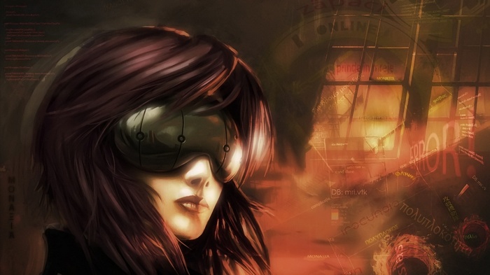 Ghost in the Shell: Kusanagi Motoko Cyberpunk Portrait