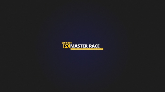 Glorious PC Master Race text