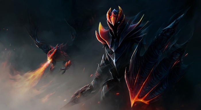 Dragon Knight and Dragon in Dota 2