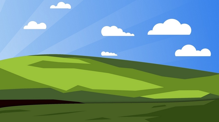 Windows XP Bliss Landscape