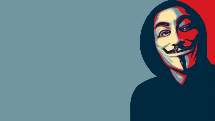 Anonymous Guy Fawkes Mask Portrait
