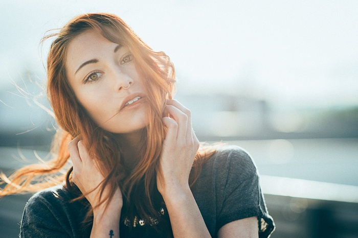 Victoria Ryzhevolosaya portrait with nose ring