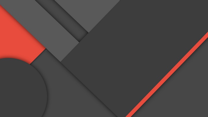 Material style abstract shapes with red and gray colors