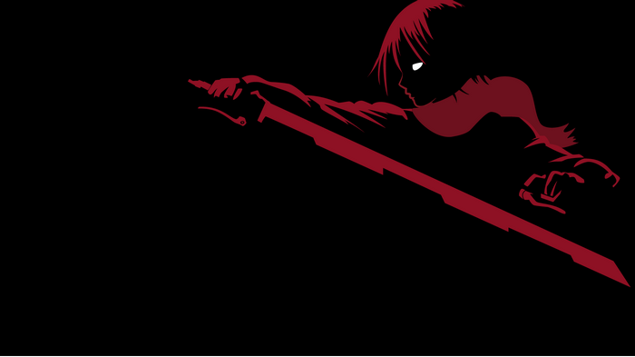 Mikasa Ackerman with a sword in Attack on Titan