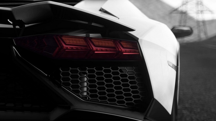 Lamborghini Aventador rear detail