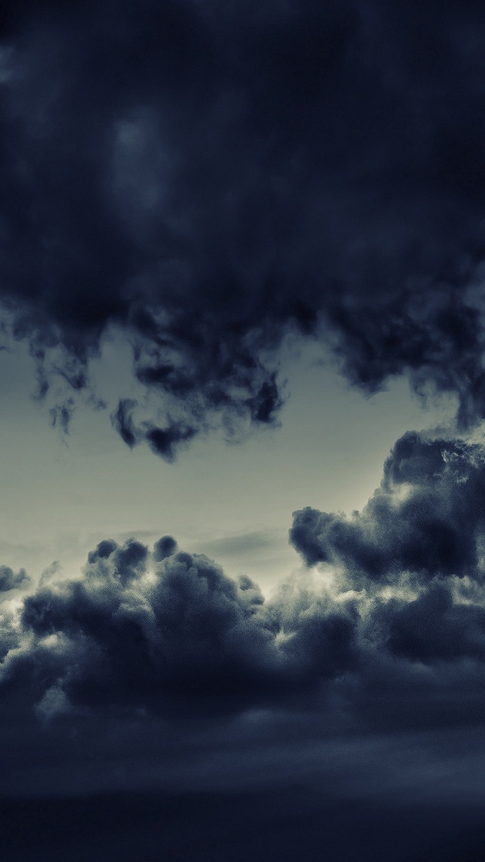 Dark storm clouds in the sky