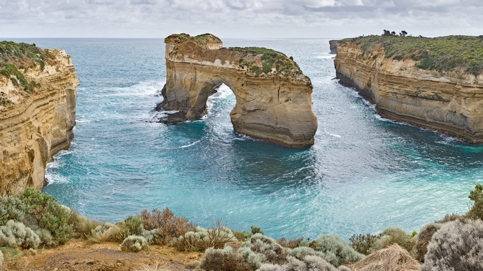 Archway Island in the ocean, Australia