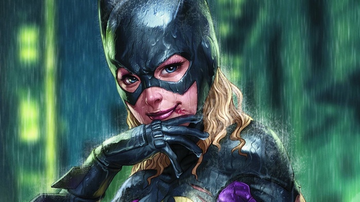 Batgirl (Stephanie Brown) in the rain
