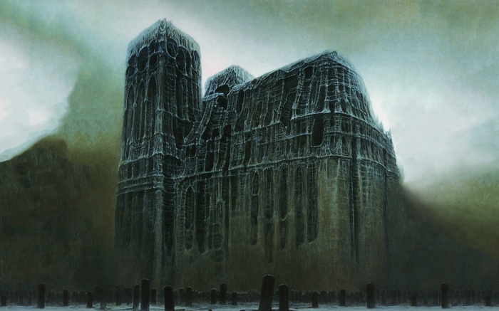 Beksiński - Gothic Cathedral