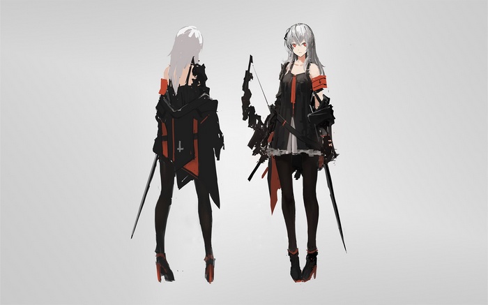 Archer Natus with bow and sword