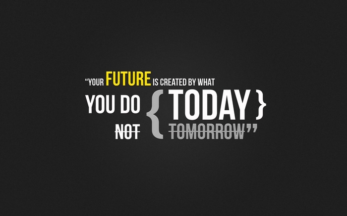 Motivational Quote: Your Future Is Created By What You Do Today